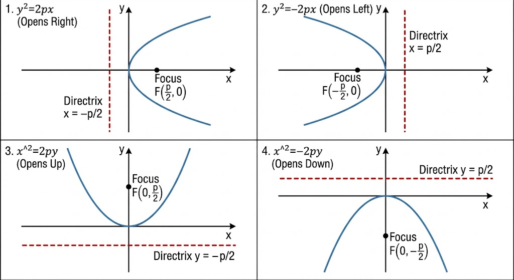 Right Opening Parabola